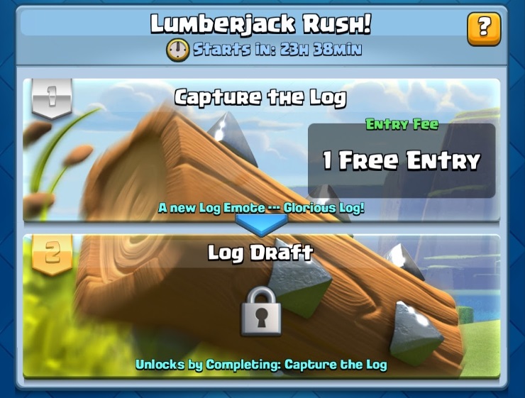 Clash Royale Log Draft Challenge Tips Lumberjack Rush