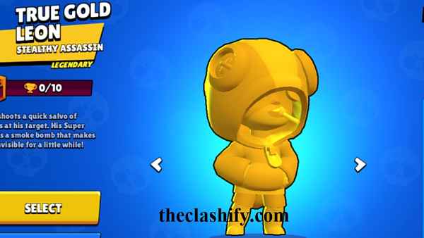 List Of Brawl Stars True Gold Skins How To Get True Gold Skins - brawl stars leon cheat codes 2021