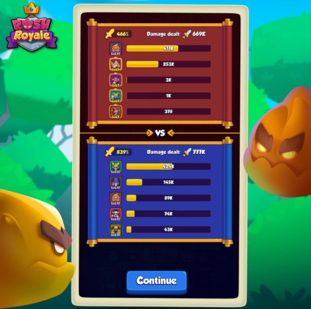 Rush Royale March Update 2021 New Battle Stats Screen