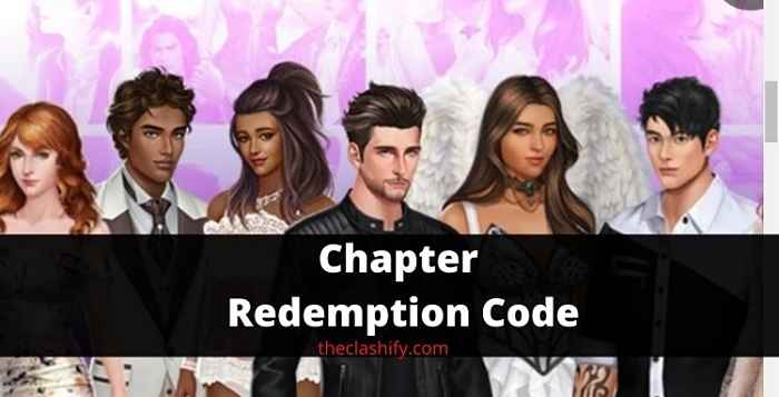 Chapter Redemption Code 2021 September