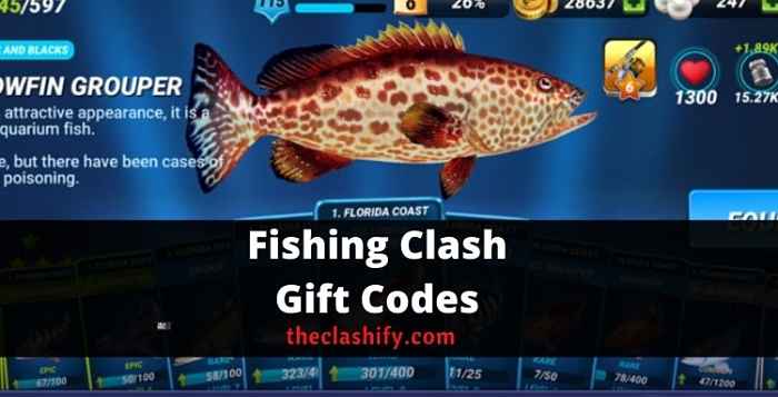 Fishing Clash Gift Codes 2021