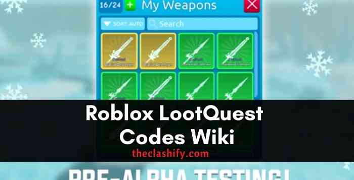 Roblox LootQuest Alpha Codes