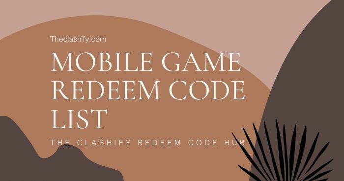 Working Mobile Game Redeem Code