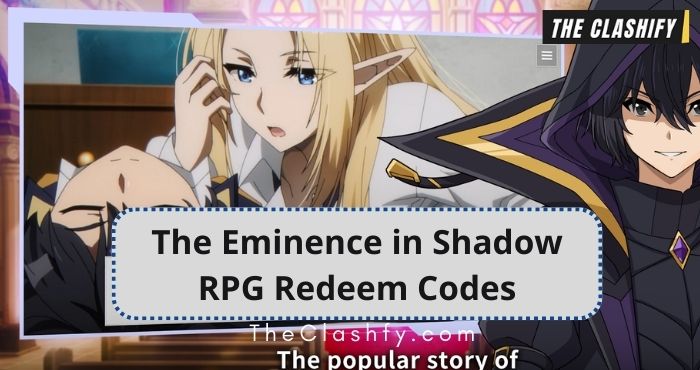 The Eminence in Shadow RPG Redeem Codes