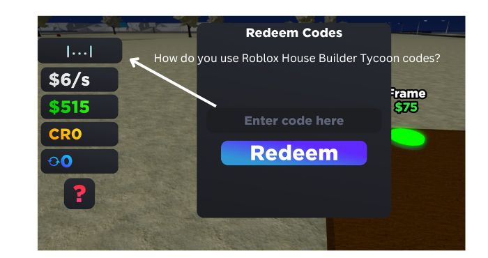 How do you use Roblox House Builder Tycoon codes?