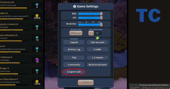 How to Redeem Coupon code in Triple Fantasy?