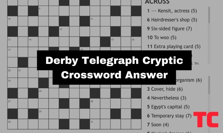 Derby Telegraph Cryptic Crossword Answer